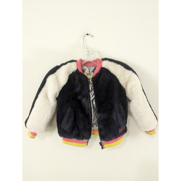 The Marc Jacobs The Teddy Jacket Kids Striped Reversible Bomber Jacket Size 4